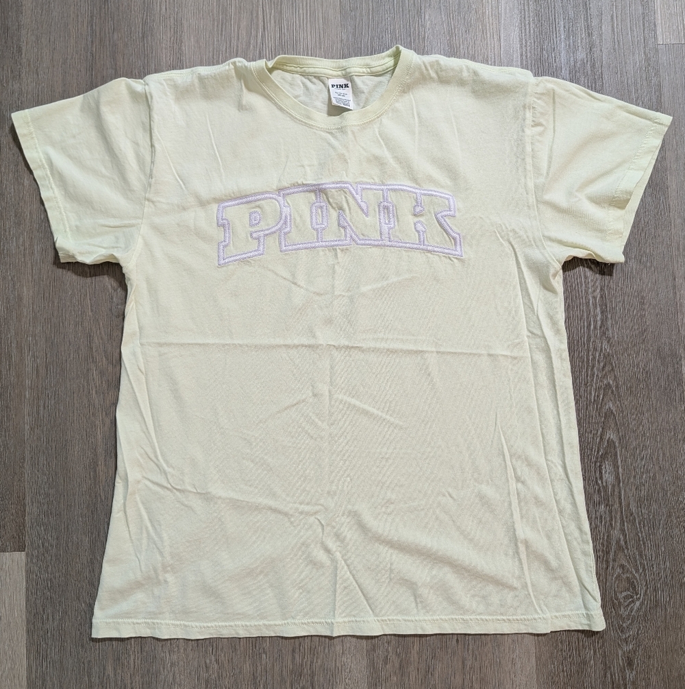 PINK Victoria's Secret Light Green Tee - XS - Preloved